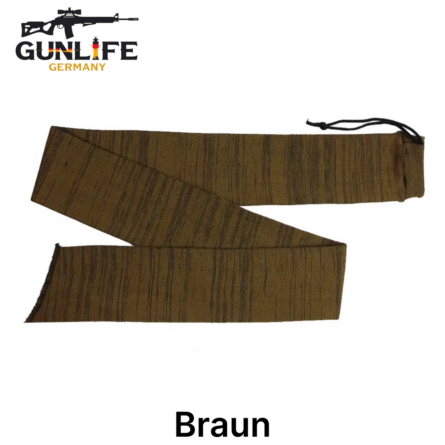 Gewehrsocke Silikon behandelt 140cm Braun