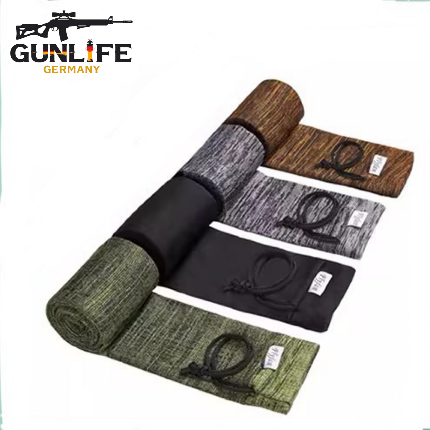 Gewehrsocke Silikon behandelt 140cm Schwarz