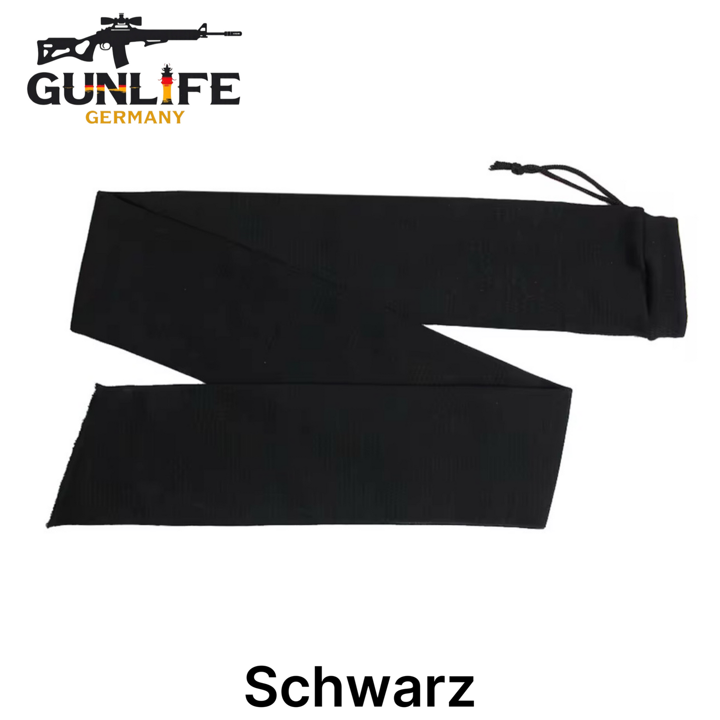 Gewehrsocke Silikon behandelt 140cm Schwarz