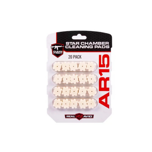 REAL AVID AR15 STAR REINIGUNGSFILZE / CHAMBER CLEANING PADS 20 Stk.