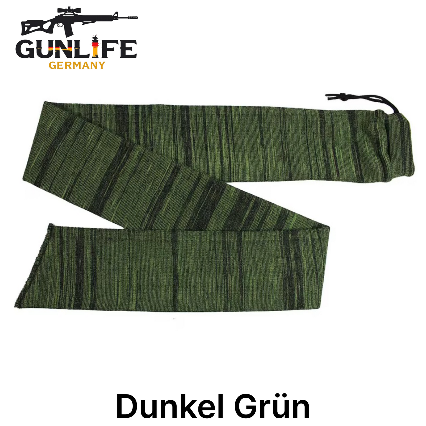 Gewehrsocke Silikon behandelt 140cm Dunkel Grün