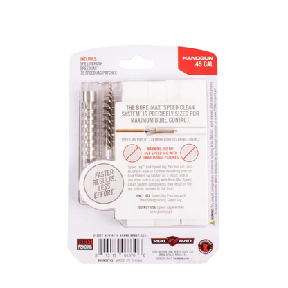REAL AVID BORE-MAX SPEED CLEAN UPGRADE .45 REINIGUNGSKIT