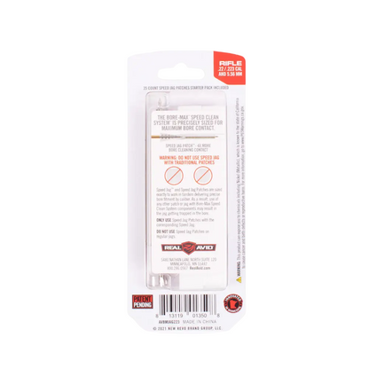 REAL AVID BORE-MAX SPEED JAG & PATCHES .22 UND .223 GEWEHR